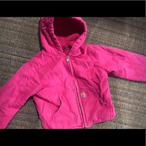 Girls Carhartt pink coat